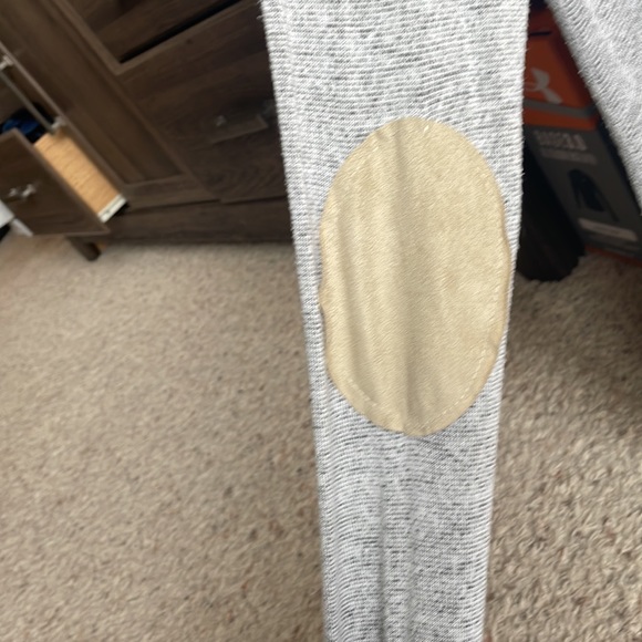Brand: By Together. Size: Medium, loose fit. Color: gray w/ tan elbow patches! - Picture 3 of 5